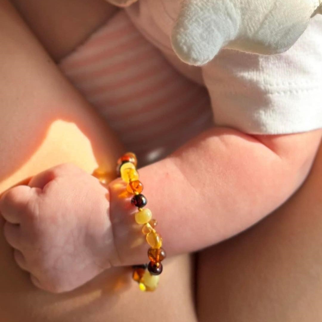 15cm Natural Amber Baby Bracelet Peace and Health Sp002014 Gypsylala