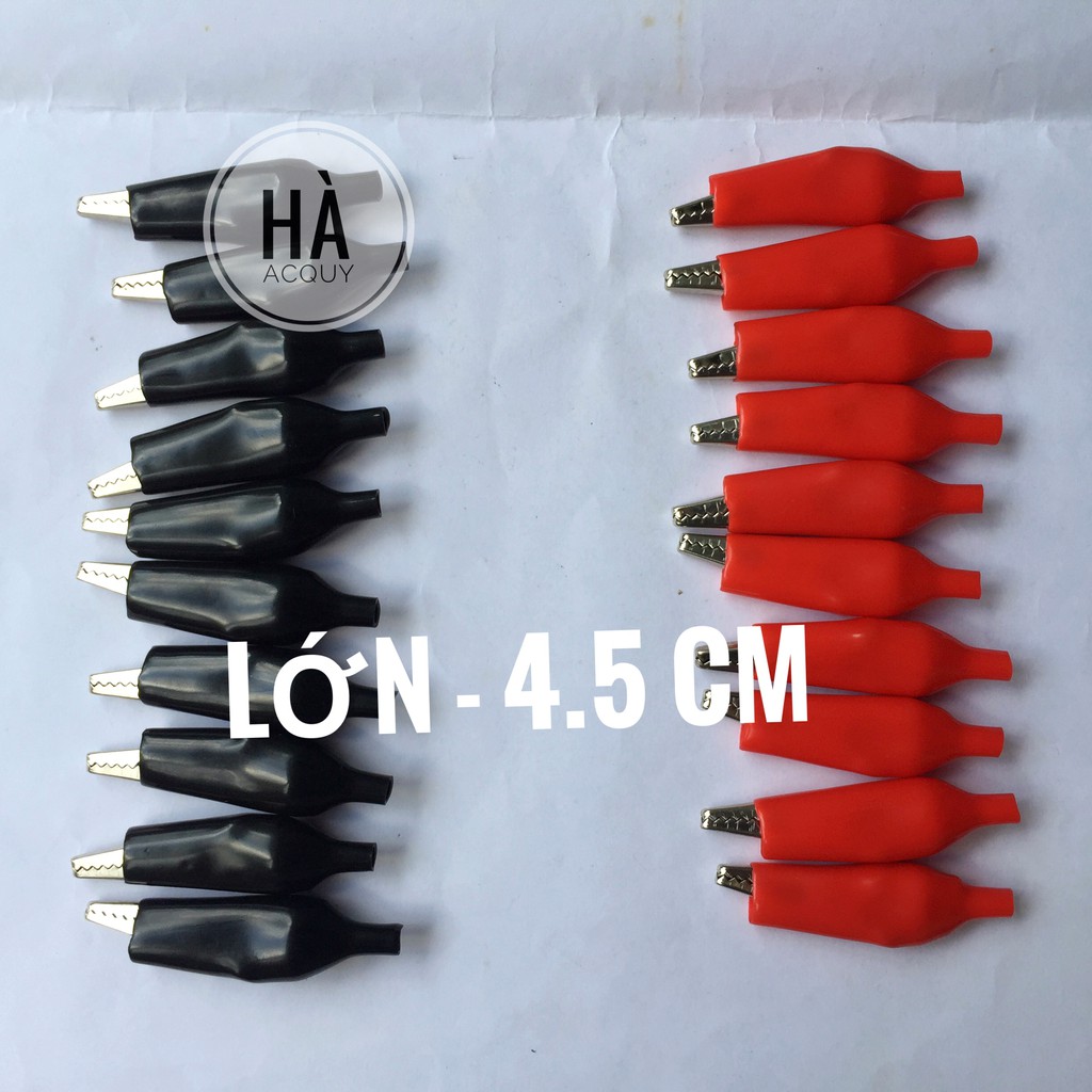 10 Pairs of Large Alligator Clips - 4.5 cm