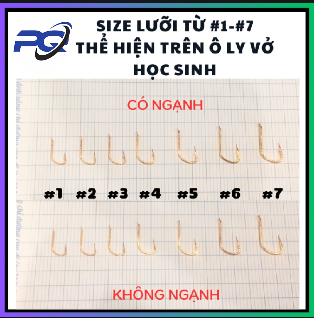 Hộp 10 Lưỡi Câu Cá Nanh Sói Mạ Vàng (Mã Y)
