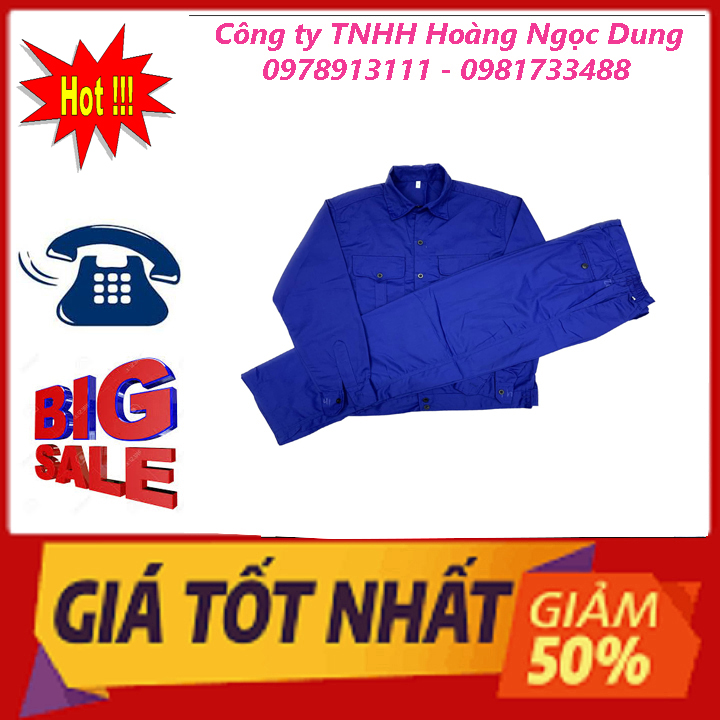 ĐỒNG PHỤC BẢO HỘ LAO ĐỘNG , QUẦN , ÁO BẢO HỘ LAO ĐỘNG VẢI KAKI LOẠI 1 MÀU XANH DƯƠNG
