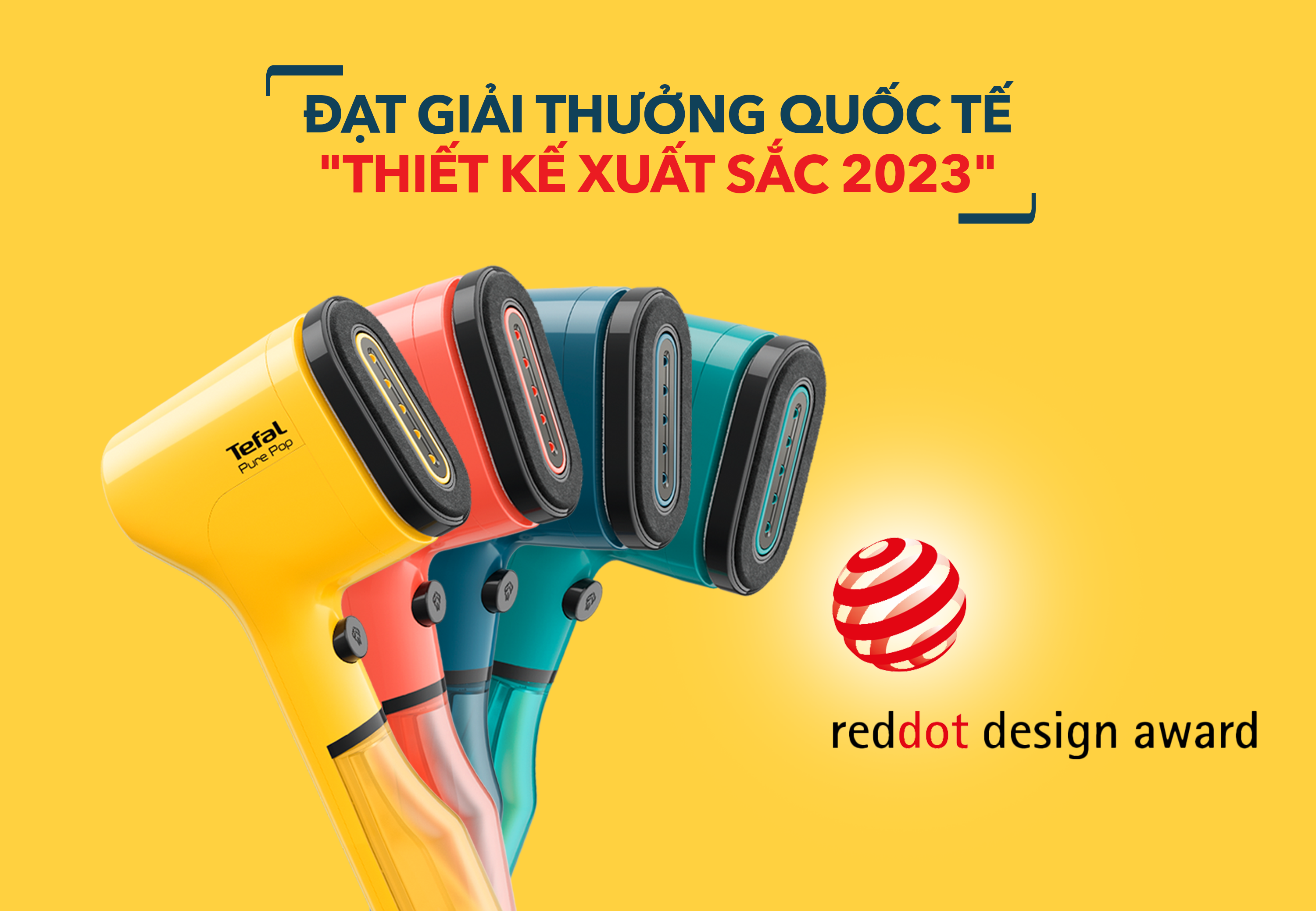 Bàn ủi hơi nước cầm tay Pure Pop Tefal DT2024E1 màu xanh lơ - Hình ảnh 8