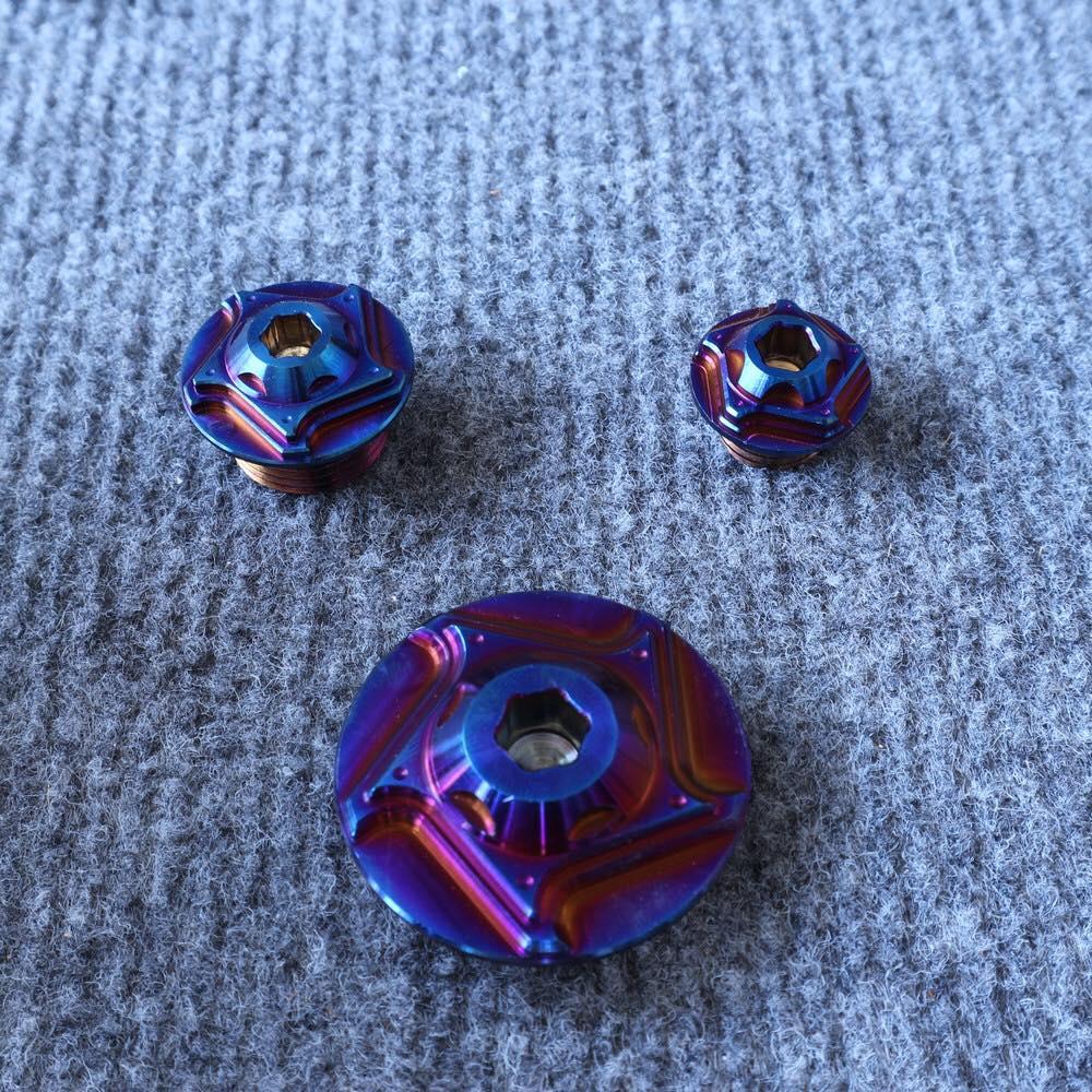 Bộ ốc TITAN nắp nhớt mâm lửa Satria Fi – Raider Fi