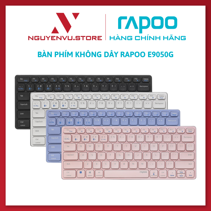 Rapuo e9050g wireless keyboard (wireless/Bluetooth 3.0/ 5.0/wireless 2.4GHz) -authentic