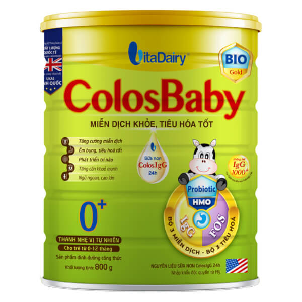 Sữa Colosbaby Bio Gold 0+ 800g 0 - 12 tháng