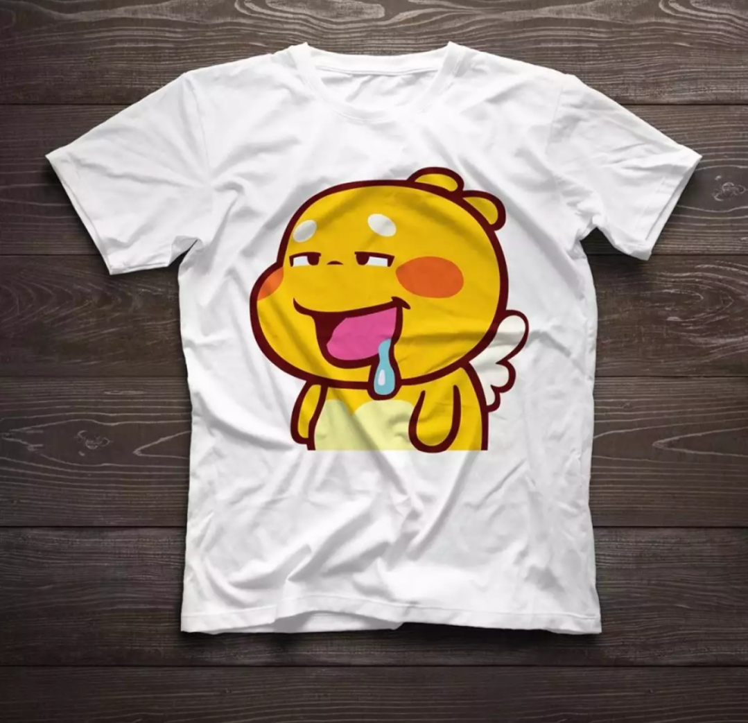 [HCM]Áo thun nữ form rộng Hàn quóc in hình Thiên Thần Áo Vàng Thèm Nhỏ Nước Miếng dễ thương vải dày mịn mát
