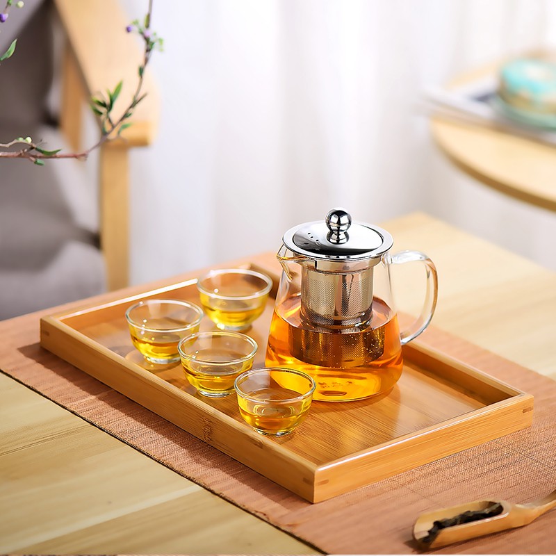 BÁO GIÁ TRÀ OLONG CẦU TRE CAO CẤP HỘP CHỮ NHẬT 160G | Shopee Lazada Sendo Tiki mới nhất 28 Khay trà bằng gỗ tre phong cách Nhật Bản cao cấp - Khay để bàn trà decor kiểu dáng hình chữ nhật 26x37cm