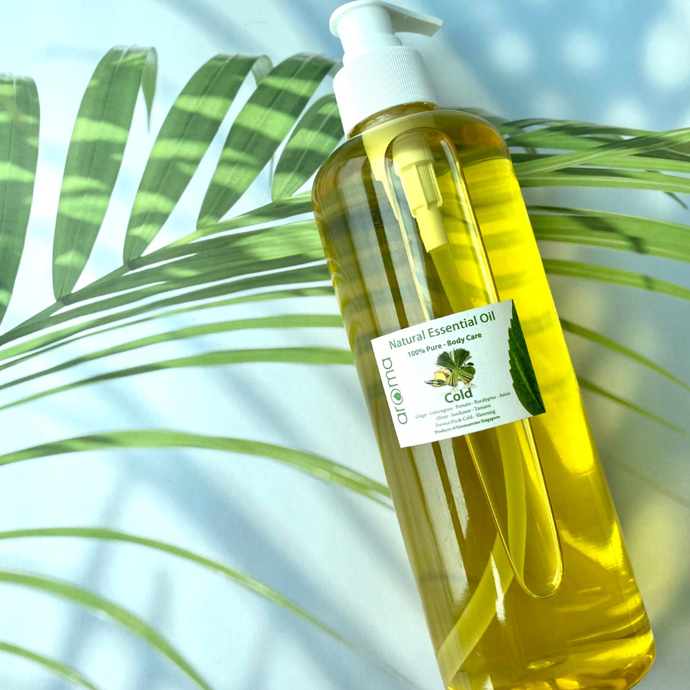 Dầu massage body Aroma Sả chanh Gừng thiên nhiên 500ml