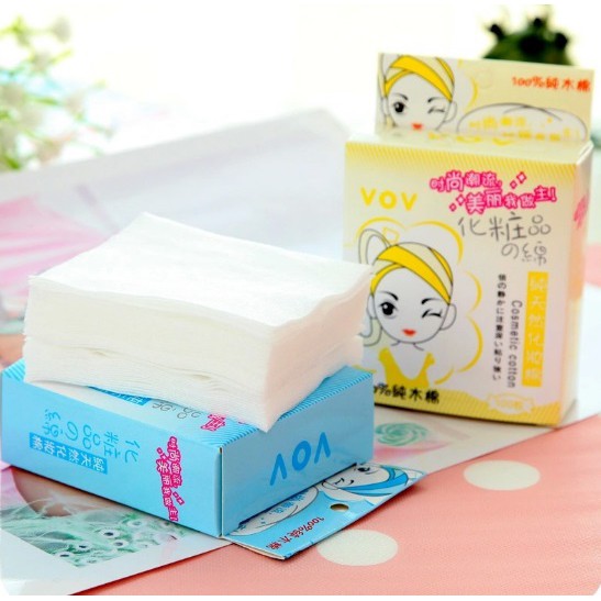 Combo 100 Miếng Bông Tẩy Trang VOV Hàn Quốc 100% Coton