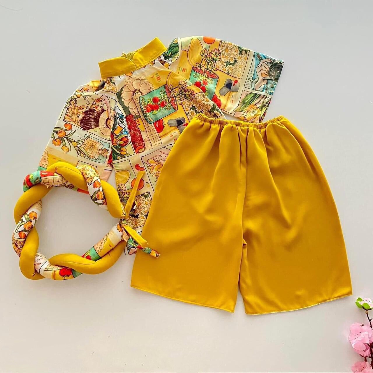 8/30KG SÉT ÁO DÀI CÁCH TÂN BÉ GÁI LỤA ĐẸP