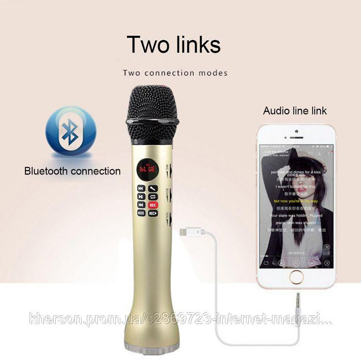 Micro Karaoke Bluetooth L-598 (Đen)