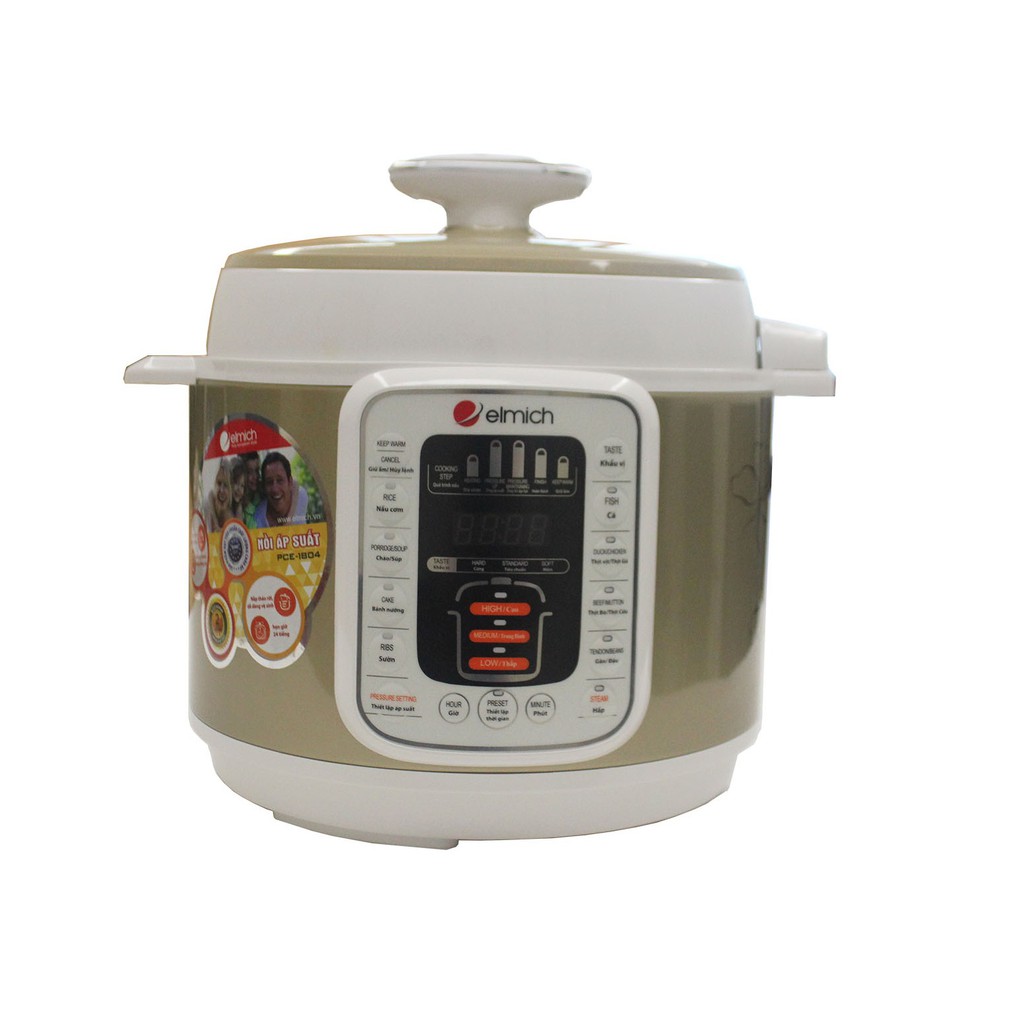 Nồi áp suất cao cấp Elmich PCE-1804 (5L) (Giá áp dụng giao tại HN, HCM& các tỉnh liên hệ shop)