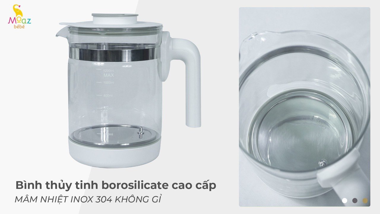 Bình thủy tinh thay thế 1.2L Moaz Bebe MB-031