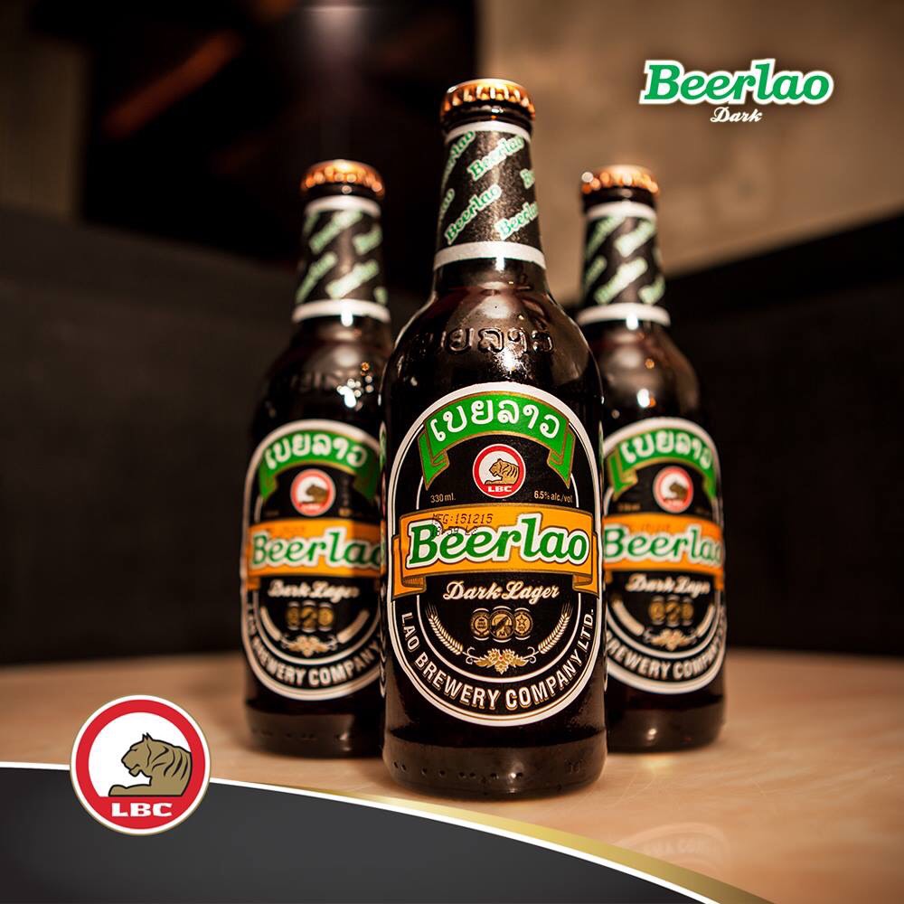 Bia Lào (Beerlao) đen chai 330ml, thùng 24 chai