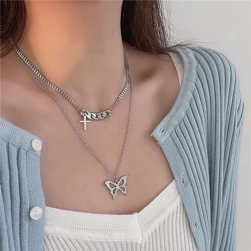 sét 2 vòng cổ unisex