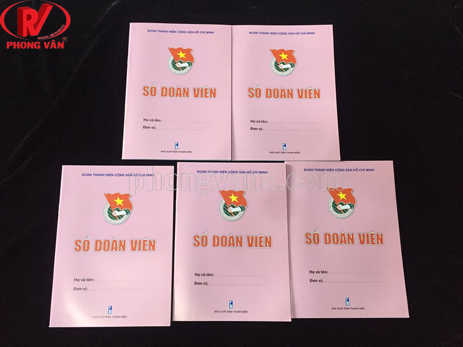 Combo 10 quyển Sổ đoàn viên màu hồng