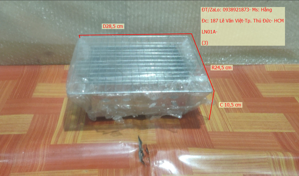 LÒ NƯỚNG THAN INOX - LN04-