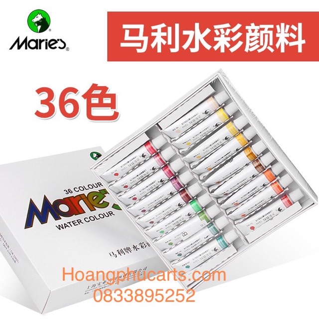 Màu nước Marie’s 12/18/24/36 màu