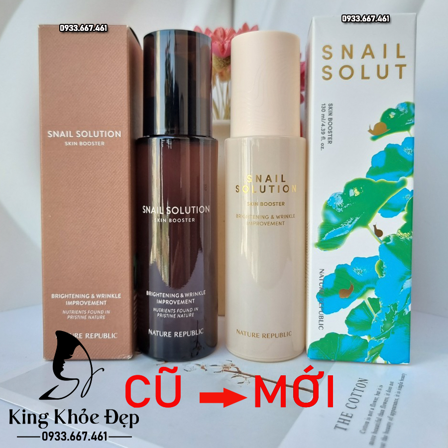 [HCM]Nước Cân Bằng Nature Republic Snail Solution Skin Booster