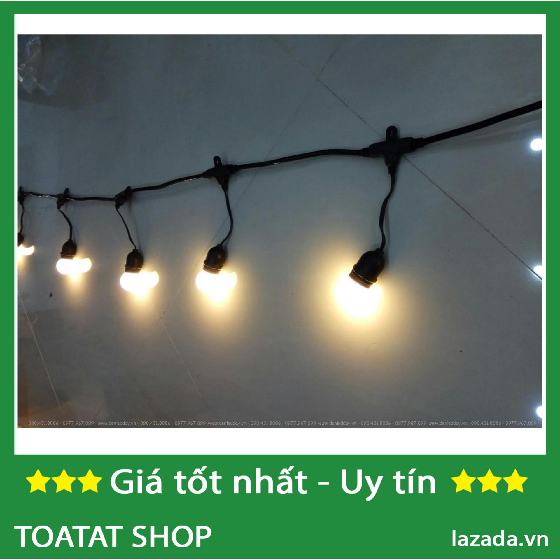 Bộ 2 chuôi đèn E27 dây treo - Kín nước (Đen)