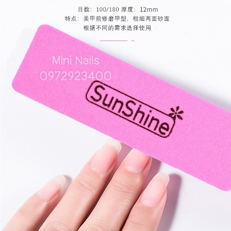 Phao Ngắn Mịn Mài Móng Sunshine Chăm Sóc Móng Làm Nail - Mini Nails