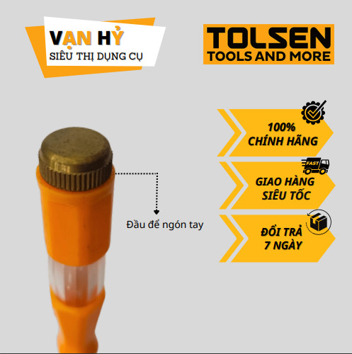 Bút thử điện TOLSEN 190mm 38115