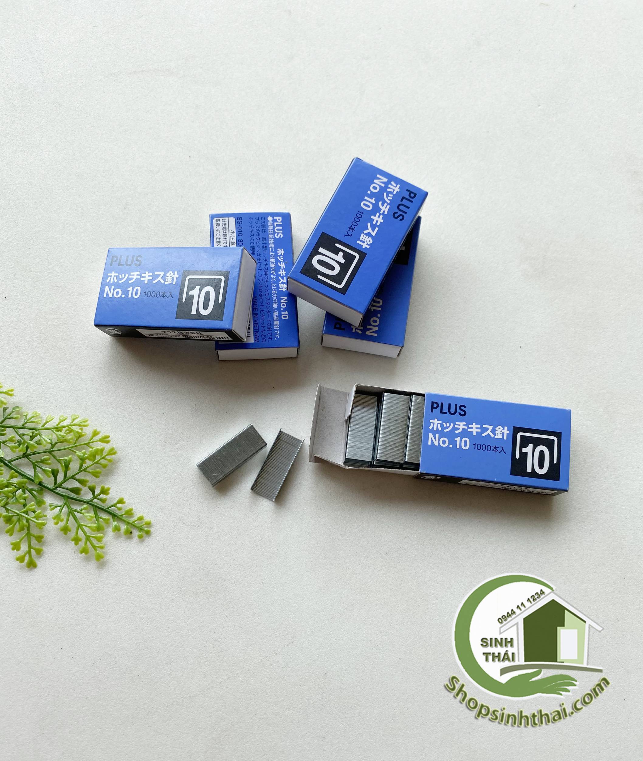 [HCM]Hộp kim bấm ngòi bấm kim số 10 Plus ( 2 hộp )