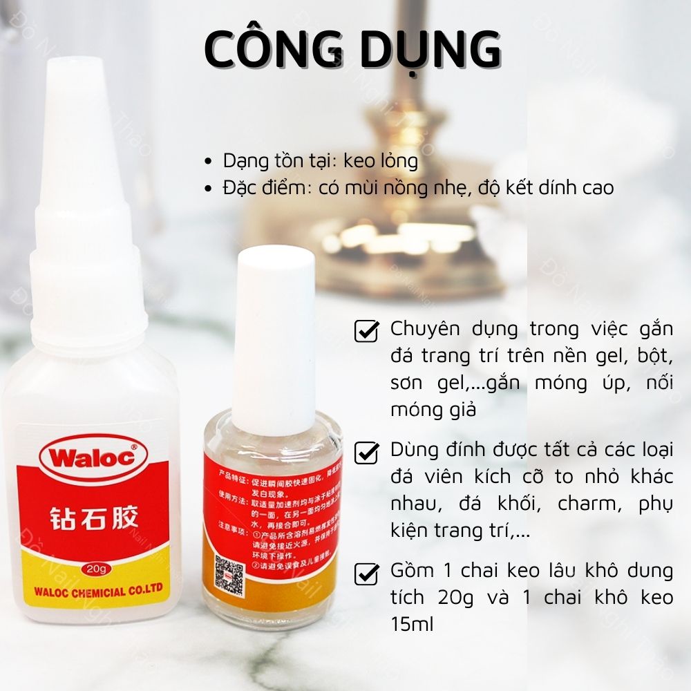 Keo bê tông nail gắn móng waloc