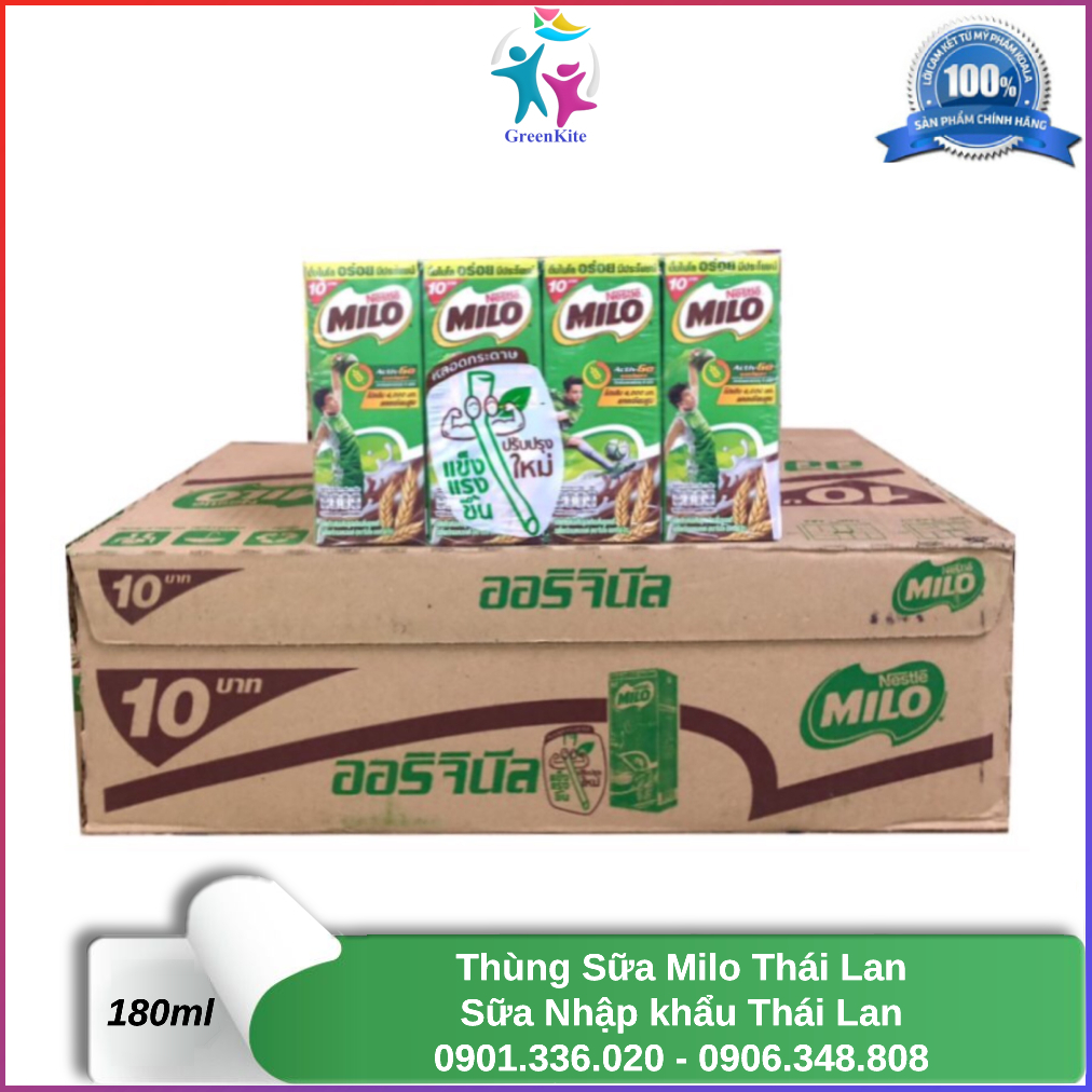 Sữa milo thái lan 165ml - sữa nhập khẩu thái lan
