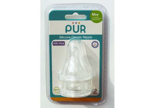 Bộ 2 núm ty pur cho bình cổ thường thân thon
