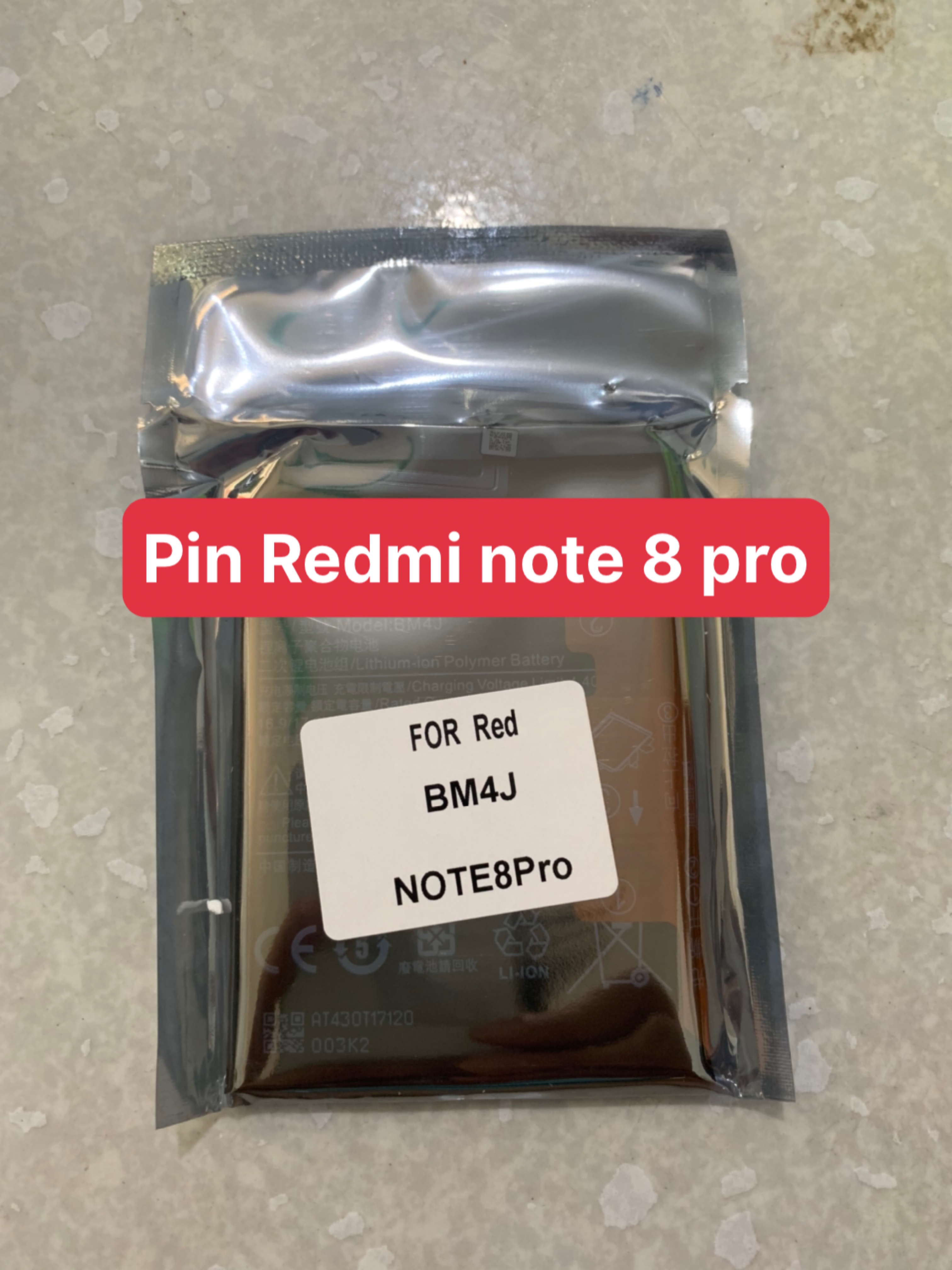 Pin xiaomi bm4j / redmi note 8 pro / pin zin chính hãng 4500mah
