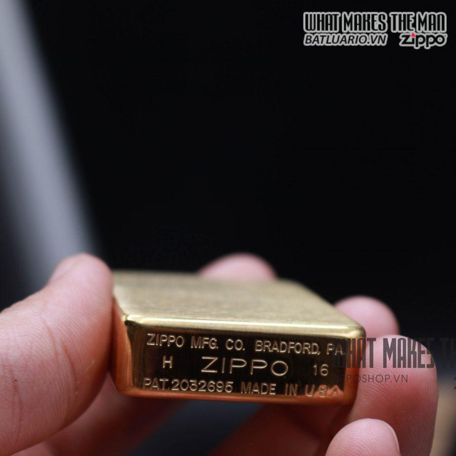 Bật lửa Zippo 1941B – Zippo 1941 tái bản Brushed Brass