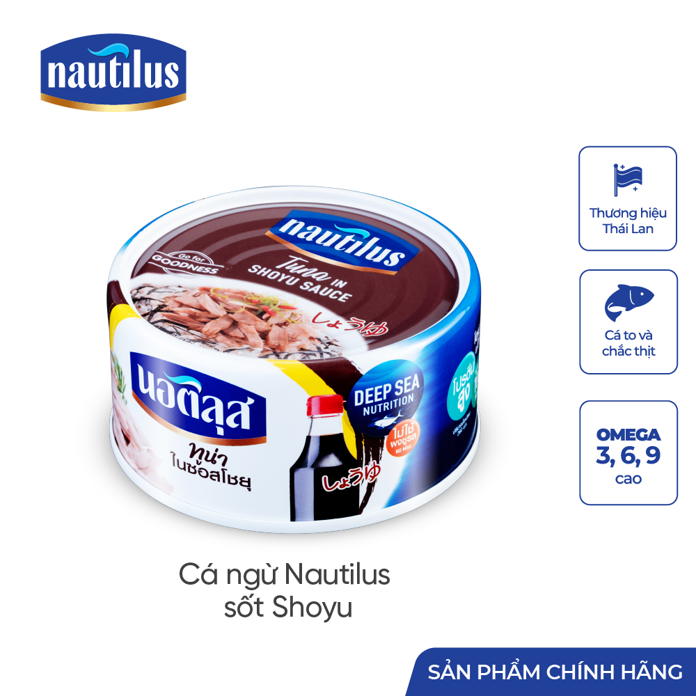 Cá Ngừ Nautilus sốt nước tương nhật (Nhập khẩu Thái Lan)