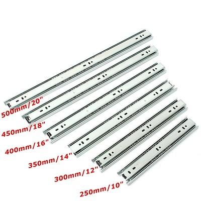Ray ngăn kéo, thanh ray tủ bếp, tủ quần áo 3 tầng 20cm-50cm
