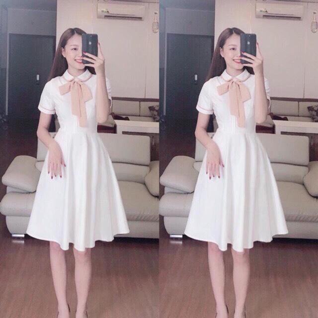 Đầm dự tiệc, đám cưới phối nơ cao cấp