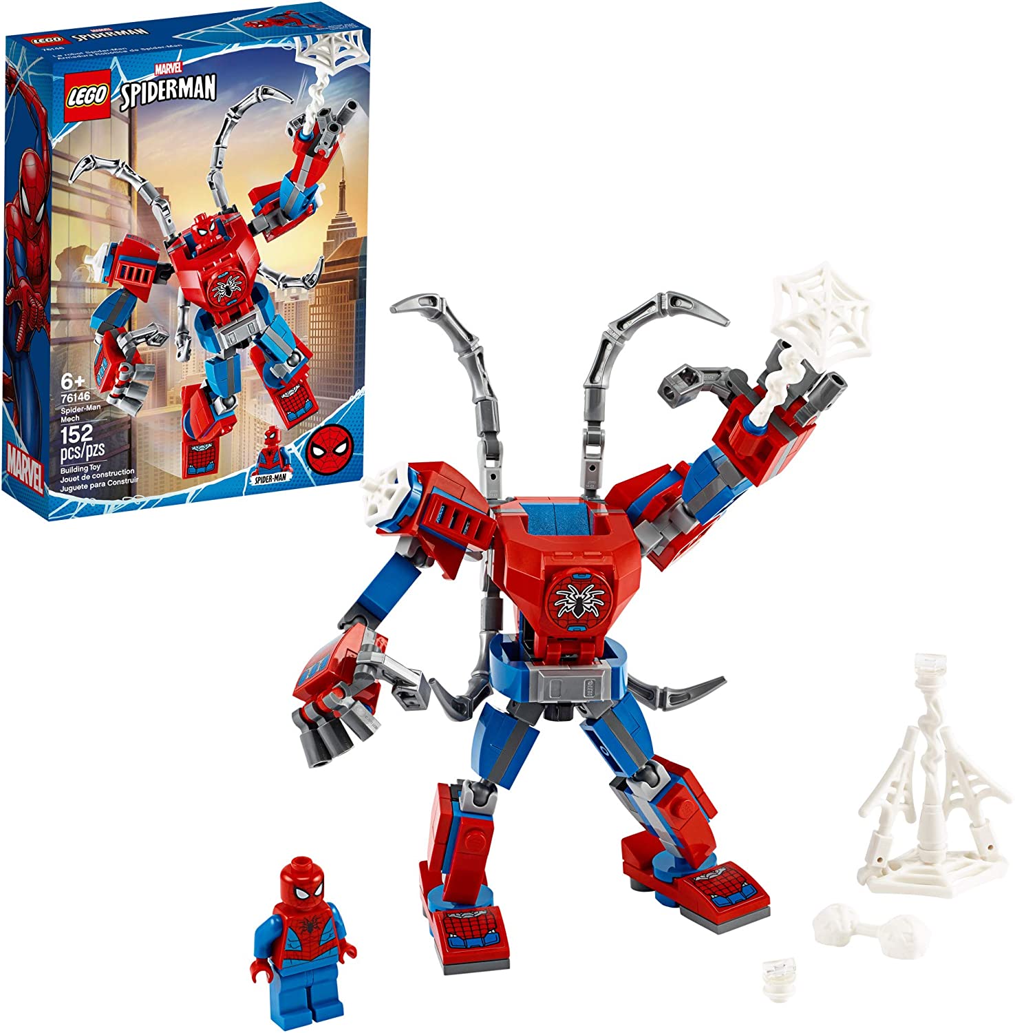 76146 LEGO Marvel Spider-Man: Spider Man Mech - Nhân vật 