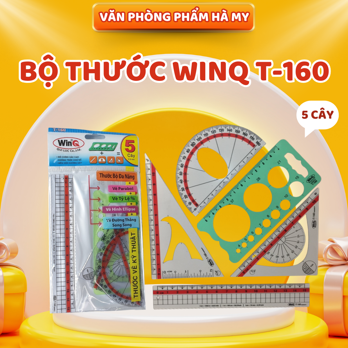 Thước Bộ Đa Năng 5 Cây Win T-160