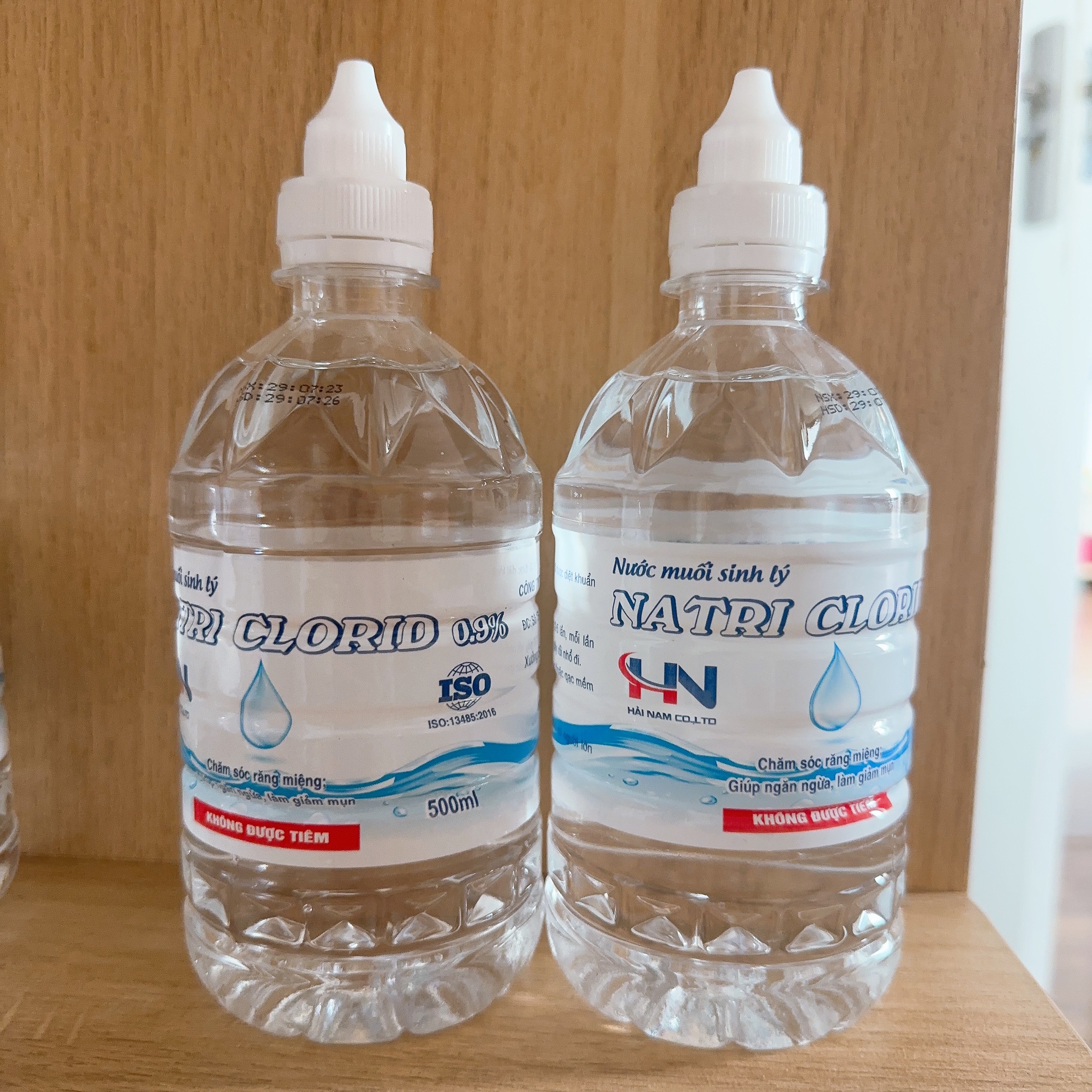 Nước muối sinh lý Natri Clorid 0,9% chai 500ml