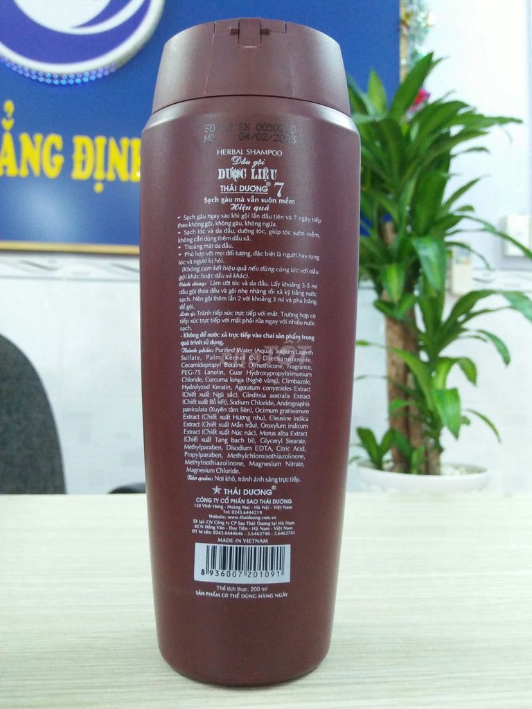 Dầu gội Thái Dương 7 (200ml)