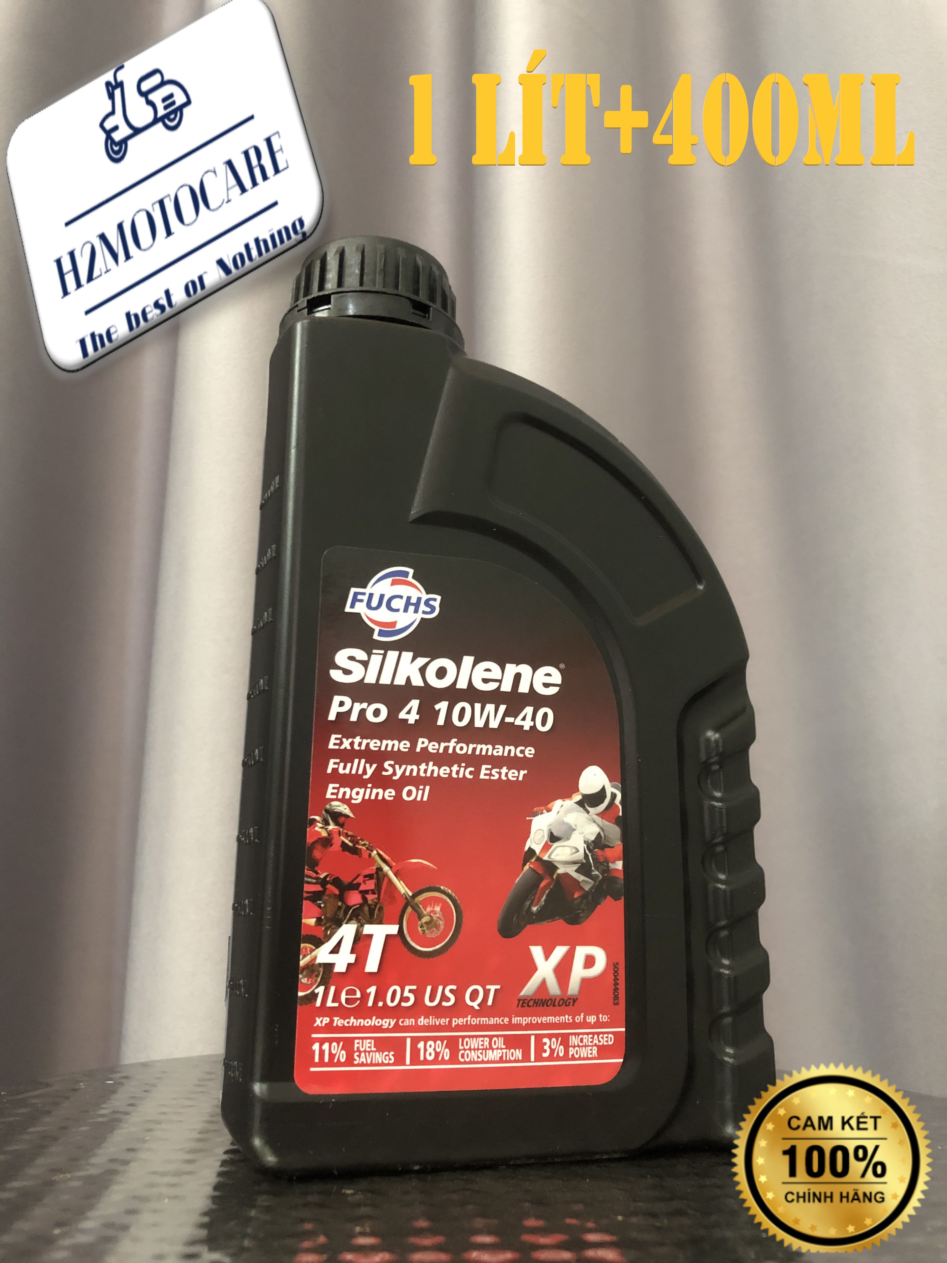 1L4 Nhớt FUCHS SILKOLENE PRO 4 10W40 XP ( 1 Lít+400ml )