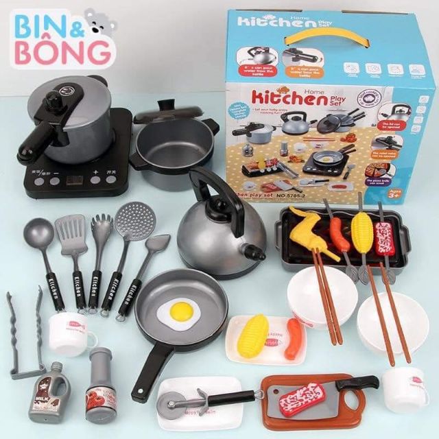 Bộ đồ chơi nấu ăn 36 món loại to