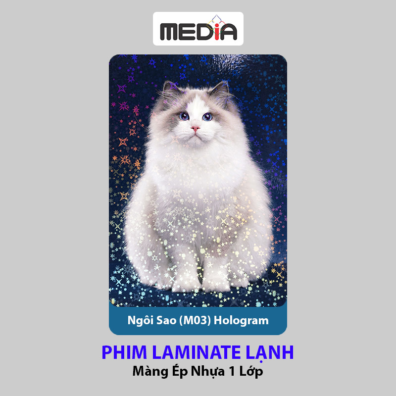 Phim Laminate Lạnh Media A4/A5/A6 Màng Ép Nhựa 1 Lớp Cán Nguội Ảnh Màu, Laminating Film Cold