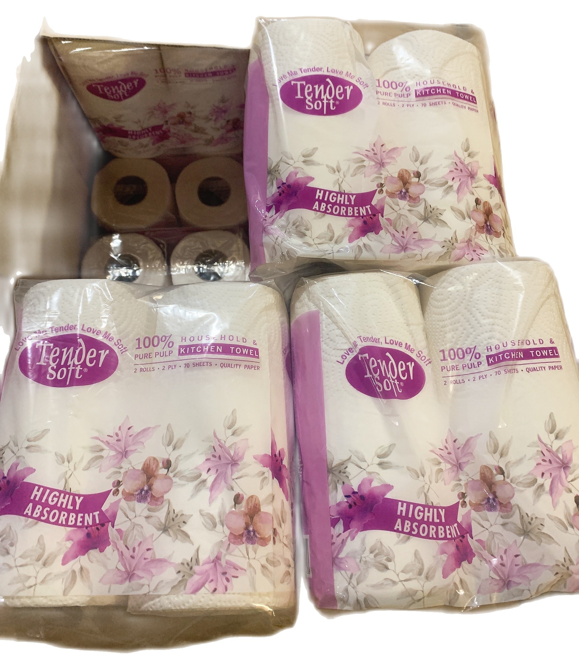 Khăn Giấy Bếp Tender Soft 2 Cuộn 2 Lớp