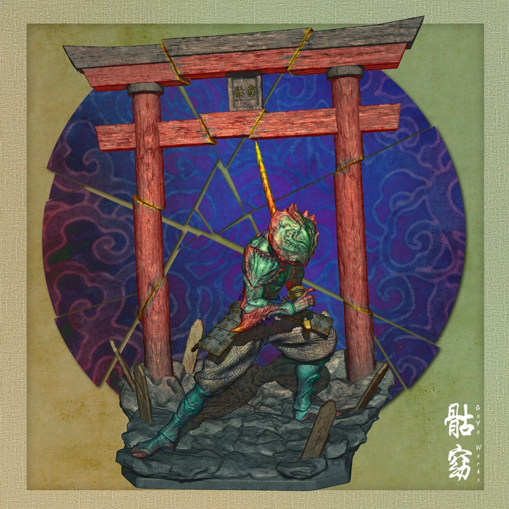 File in 3D Demon Samurai