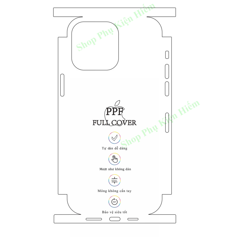 Dán PPF full viền iPhone 14 Pro Max - iPhone 14 Pro - iPhone 14 - iPhone 14 Plus