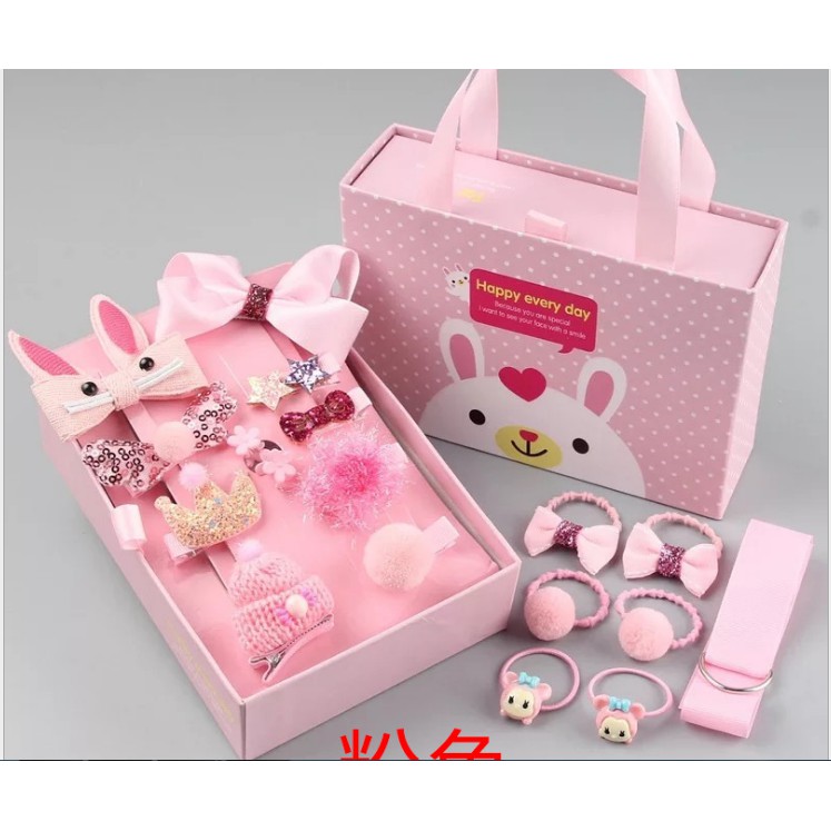 Set cặp tóc cho bé 18 chi tiết có hộp