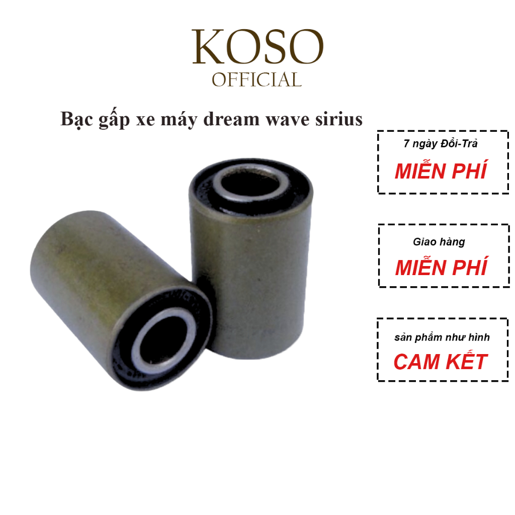 Bạc gấp xe máy dream wave sirius KOSO ắc gắp càng sau