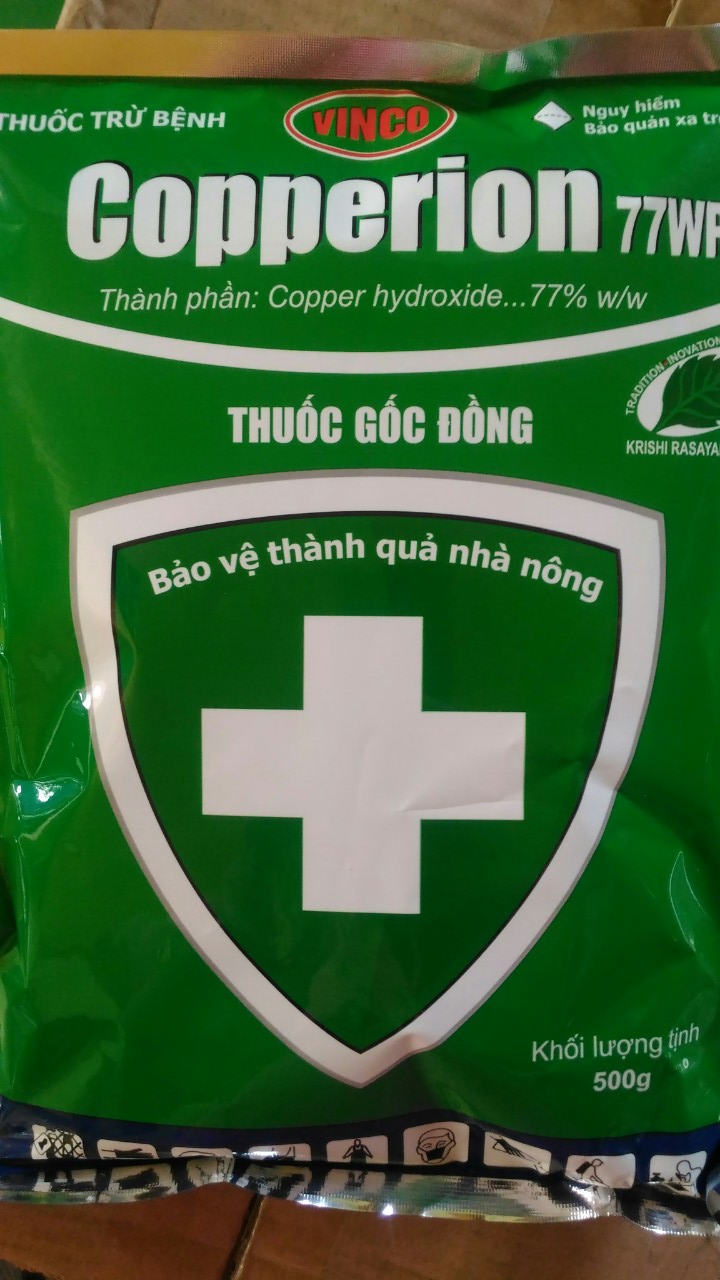 [DIỆT TRỪ NẤM BỆNH] Thuốc trừ nấm gốc đồng Ấn độ Copperion 77WP 500g