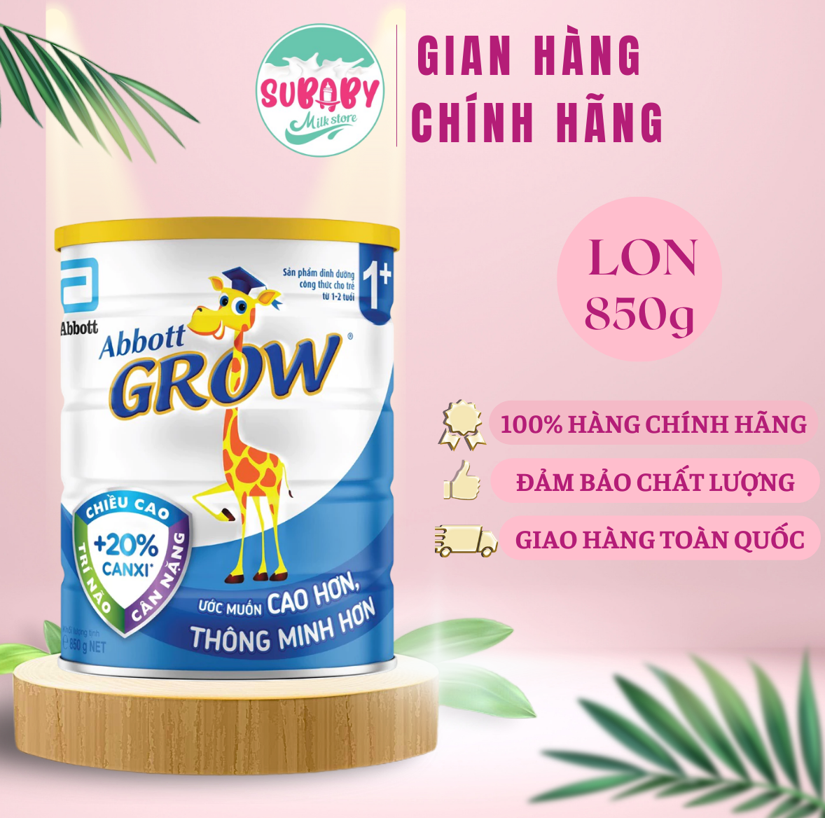 Sữa bột Abbott Grow 1+ (G-Power) 850g