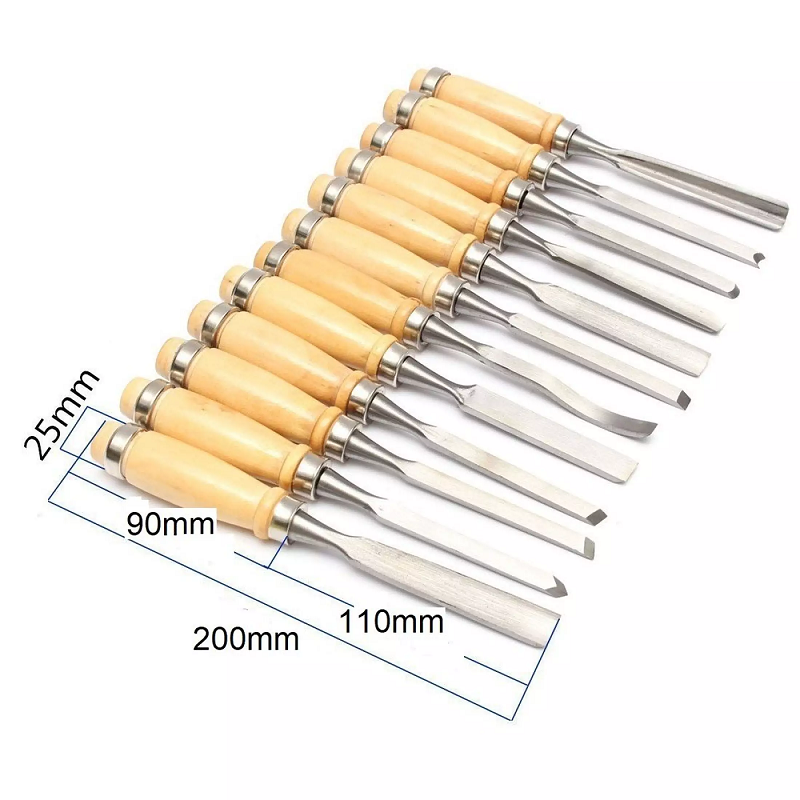 Bộ 12 mũi đục gỗ