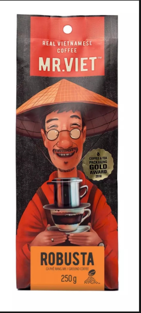Combo Cà phê rang xay 250g MR VIET ( Moka-Cui-Robusta)/Combo coffee  MR.VIET